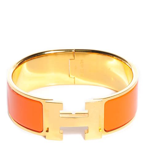 hermes bracelets orange.